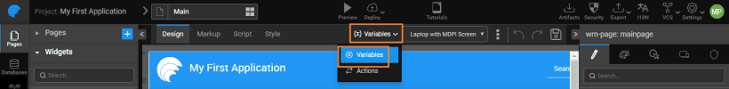 create varriable