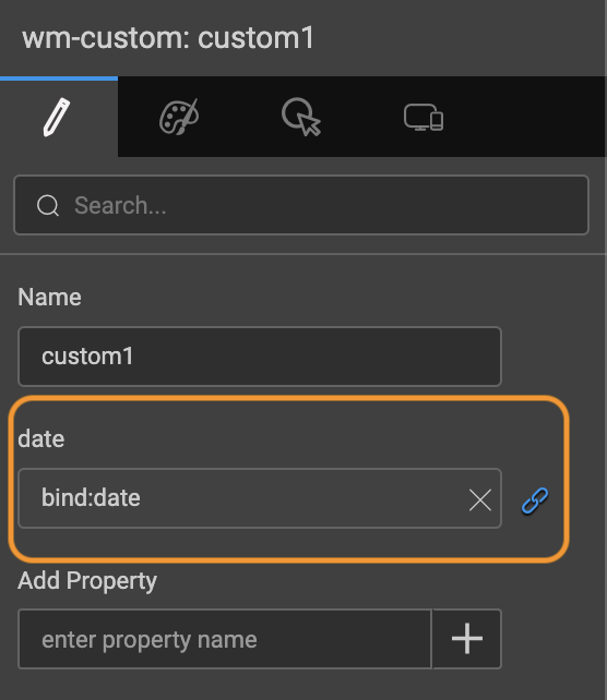 Custom Widget Bind Property